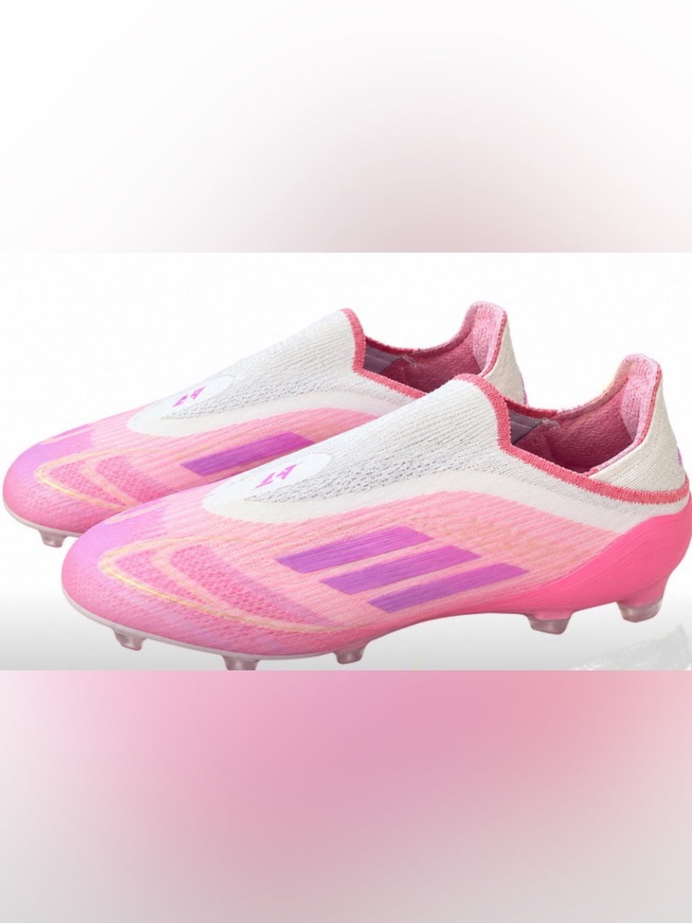 adidas F50 Elite Laceless Lamine Yamal “LY304” — Clear Pink / Purple Glow / Ligh